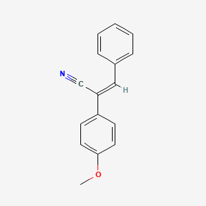 molecular formula C16H13NO B12643635 2-(4-Methoxyphenyl)-3-phenylacrylonitrile CAS No. 5840-59-5
