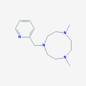 molecular formula C14H24N4 B1264365 1,4-Dimethyl-7-(2-pyridylmethyl)-1,4,7-triazacyclononane 