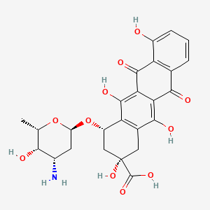molecular formula C25H25NO11 B12643685 Carcinomycin CAS No. 65454-12-8