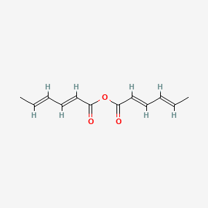 molecular formula C12H14O3 B12643783 2,4-Hexadienoic acid, anhydride, (all-E)- CAS No. 13390-06-2