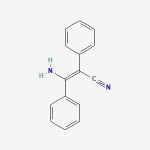molecular formula C15H12N2 B12643789 3-Amino-2,3-diphenylacrylonitrile CAS No. 41278-43-7