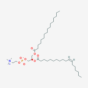 molecular formula C42H82NO8P B1264389 1-hexadecanoyl-2-(11Z-octadecenoyl)-sn-glycero-3-phosphocholine 