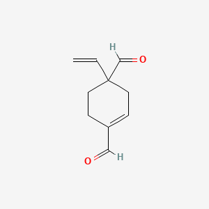 molecular formula C10H12O2 B12643945 4-Vinylcyclohexene-1,4-dicarbaldehyde CAS No. 63482-34-8