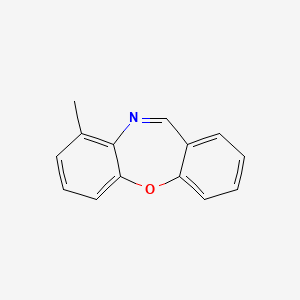molecular formula C14H11NO B12643983 Dibenz(b,f)(1,4)oxazepine, 9-methyl- CAS No. 60287-99-2