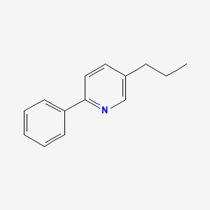 molecular formula C14H15N B12643986 2-Phenyl-5-propylpyridine CAS No. 85237-77-0