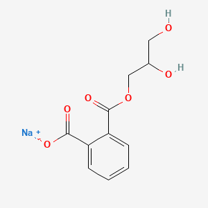 molecular formula C11H11NaO6 B12643990 Sodium (2,3-dihydroxypropyl) phthalate CAS No. 24066-77-1