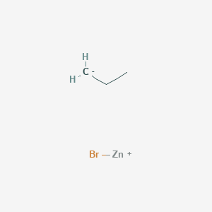 molecular formula C3H7BrZn B126440 Bromozinc(1+);propane CAS No. 156567-57-6