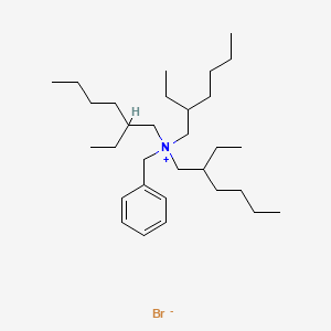 molecular formula C31H58BrN B12644032 Benzyltris(2-ethylhexyl)ammonium bromide CAS No. 94277-37-9