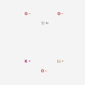 molecular formula KLiO3Ti B12644049 Lithium potassium titanium oxide CAS No. 39318-30-4