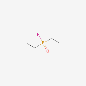 molecular formula C4H10FOP B12644109 Fluorodiethylphosphine oxide CAS No. 756-78-5
