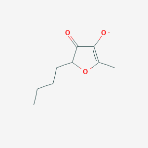 molecular formula C9H13O3- B1264411 5-Butyl-2-methyl-4-oxofuran-3-olate 