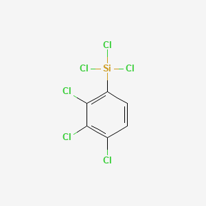 molecular formula C6H2Cl6Si B12644112 Trichloro(trichlorophenyl)silane CAS No. 27137-86-6