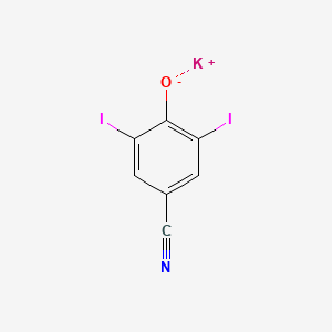 molecular formula C7H2I2KNO B12644150 Potassium 4-hydroxy-3,5-diiodophenylcyanide CAS No. 2961-63-9