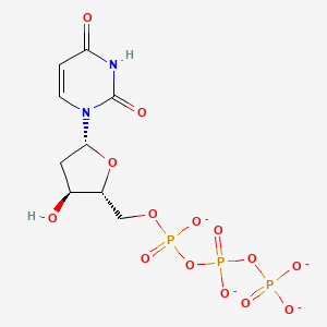 molecular formula C9H11N2O14P3-4 B1264416 2'-Deoxyuridine-5'-triphosphate 