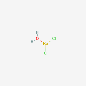 molecular formula Cl2H2ORu B12644169 Ruthenium chloride hydroxide (RuCl2(OH)) CAS No. 29398-64-9