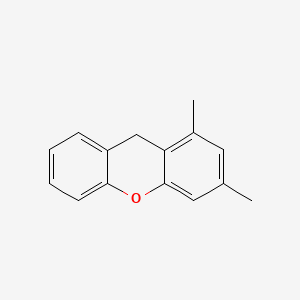molecular formula C15H14O B12644207 1,3-Dimethyl-9H-xanthene CAS No. 38731-83-8