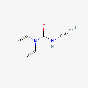 molecular formula C7H8N2O B12644240 3-Ethynyl-1,1-divinylurea CAS No. 94201-58-8