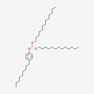 molecular formula C41H77O3P B12644291 4-Nonylphenyl ditridecyl phosphite CAS No. 84787-77-9