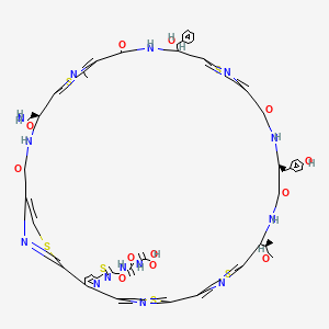 molecular formula C59H50N14O12S6 B1264433 Thiomuracin A 