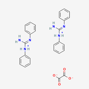 molecular formula C28H28N6O4 B12644334 Bis(N,N'-diphenylguanidinium) oxalate CAS No. 24577-43-3