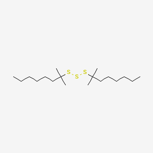 molecular formula C18H38S3 B12644351 Di-tert-nonyl trisulphide CAS No. 83803-76-3