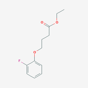 molecular formula C12H15FO3 B12644357 Ethyl 4-(2-fluoro-phenoxy)butanoate 