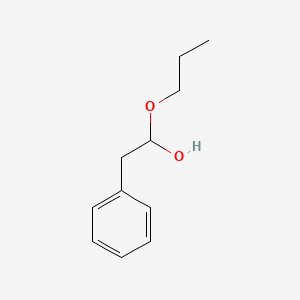 molecular formula C11H16O2 B12644376 alpha-Propoxyphenethyl alcohol CAS No. 71648-33-4