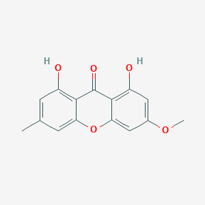 molecular formula C15H12O5 B1264440 1,8-Dihydroxy-3-methoxy-6-methylxanthone 