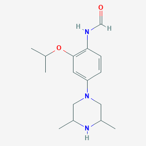 molecular formula C16H25N3O2 B12644422 N-[4-(3,5-dimethylpiperazin-1-yl)-2-propan-2-yloxyphenyl]formamide 