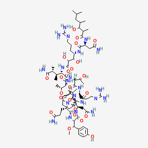 molecular formula C75H125N21O23 B1264443 Neamphamide A 
