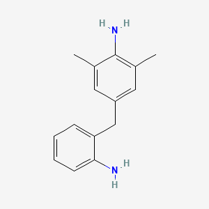 molecular formula C15H18N2 B12644477 4-((2-Aminophenyl)methyl)-2,6-xylidine CAS No. 92612-70-9