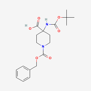 molecular formula C19H26N2O6 B1264449 4-n-Boc-amino-1-cbz-isonipecotic acid CAS No. 252720-32-4