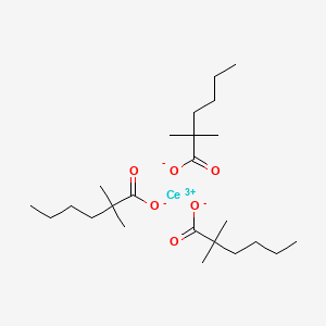 molecular formula C24H45CeO6 B12644491 Dimethylhexanoic acid, cerium salt CAS No. 93983-66-5