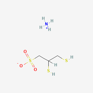 molecular formula C3H11NO3S3 B12644505 Ammonium 2,3-dimercaptopropanesulphonate CAS No. 78286-02-9