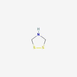 molecular formula C2H5NS2 B12644510 1,2,4-Dithiazolidine CAS No. 6669-23-4