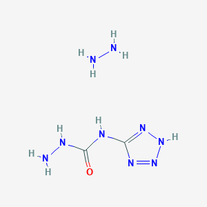 molecular formula C2H9N9O B12644513 1-amino-3-(2H-tetrazol-5-yl)urea;hydrazine CAS No. 5439-90-7