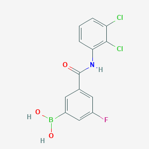 molecular formula C13H9BCl2FNO3 B12644533 5-(2,3-Dichlorophenylcarbamoyl)-3-fluorobenzeneboronic acid 