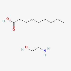 molecular formula C11H25NO3 B12644558 2-Aminoethanol;nonanoic acid CAS No. 126050-30-4