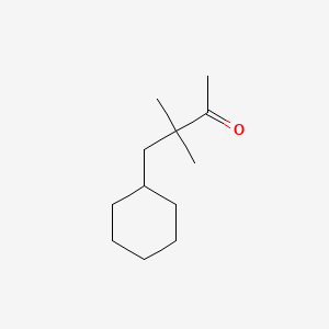 molecular formula C12H22O B12644583 4-Cyclohexyl-3,3-dimethylbutan-2-one CAS No. 93963-12-3
