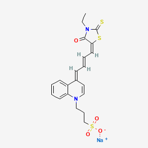Sodium 3-[(4E)-4-[(2E,4Z)-4-(3-ethyl-4-oxo-2-thioxo-1,3-thiazolidin-5-ylidene)-2-buten-1-ylidene]-1(4H)-quinolinyl]-1-propanesulfonate