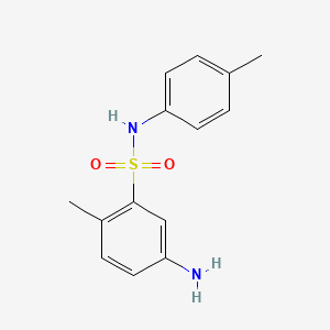 molecular formula C14H16N2O2S B12644627 4-Amino-N-(p-tolyl)toluene-2-sulphonamide CAS No. 83763-51-3