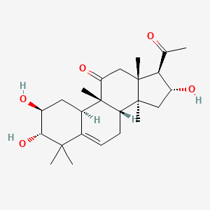 molecular formula C24H36O5 B1264465 Hexanorcucurbitacin F 