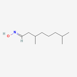 molecular formula C10H21NO B12644668 Octanal, 3,7-dimethyl-, oxime CAS No. 22457-26-7