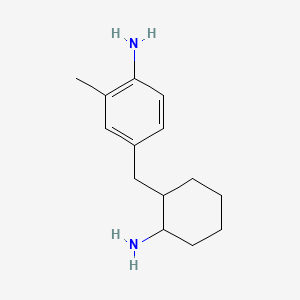 molecular formula C14H22N2 B12644673 4-((2-Aminocyclohexyl)methyl)-o-toluidine CAS No. 85586-58-9