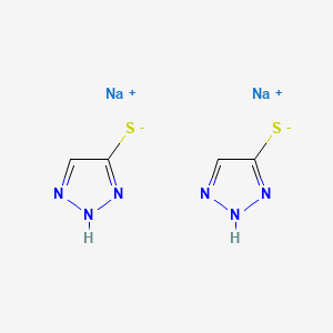 molecular formula C4H4N6Na2S2 B12644678 1H-1,2,3-Triazole-4-thiol, disodium salt CAS No. 94158-07-3