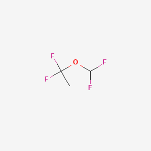 molecular formula C3H4F4O B12644698 1-(Difluoromethoxy)-1,1-difluoroethane CAS No. 69948-29-4