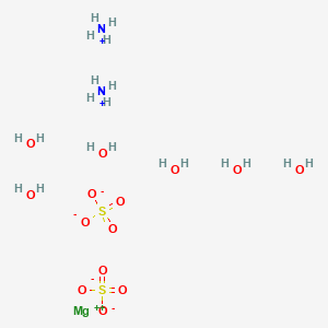 molecular formula H20MgN2O14S2 B12644725 Sulphuric acid, ammonium magnesium salt CAS No. 20861-69-2
