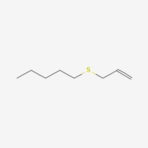 molecular formula C8H16S B12644726 Sulfide, allyl pentyl CAS No. 3393-13-3