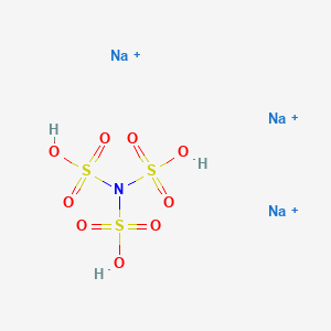 molecular formula H3NNa3O9S3+3 B12644733 Trisodium nitridotrisulphate CAS No. 34890-55-6