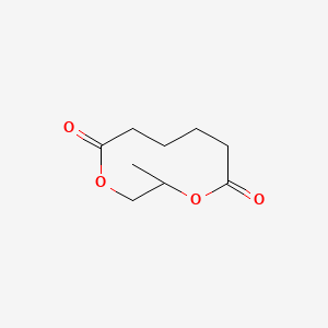 molecular formula C9H14O4 B12644737 2-Methyl-1,4-dioxecane-5,10-dione CAS No. 93777-90-3